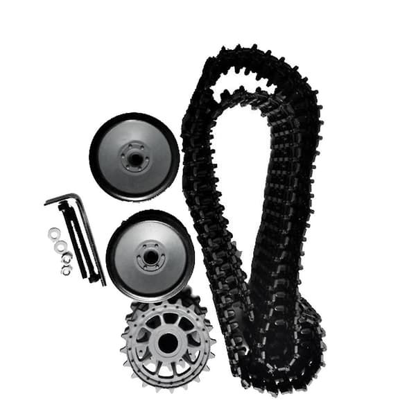 Drivhjul / Hjul + Hjul Tankbil Chassi Robot Vägg Strömmodell Kit