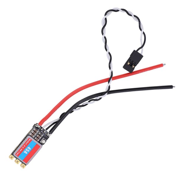BLHeli_S børsteløs ESC med LED-lys 2S6S LIPO til FPV RC Drone-tilbehør (45A)