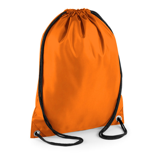 BagBase Budget vedenpitävä urheilukassi, jossa on kiristysnauha (11 litraa, oranssi) Orange One Size