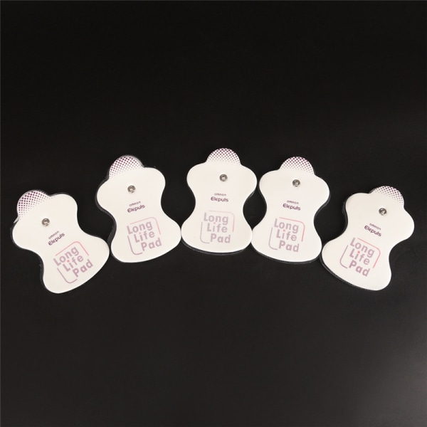 10 electrode replacement pads for Omron Elepuls L massagers White