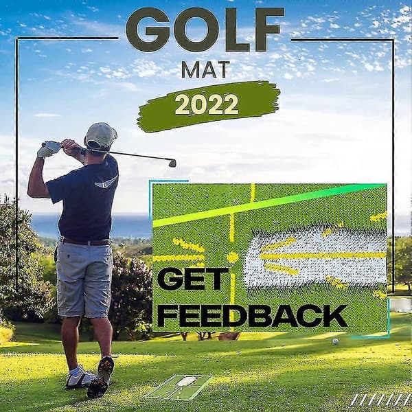 Golf puttingmåtte, viser tydeligt slagmærker, bærbare måtter til putting i baghaven (BT)