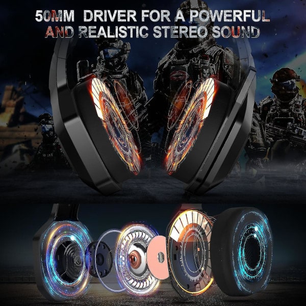Gaming H?rlurar Gaming H?rlurar Gaming RGB Lights Tr?dbundna datorh?rlurar