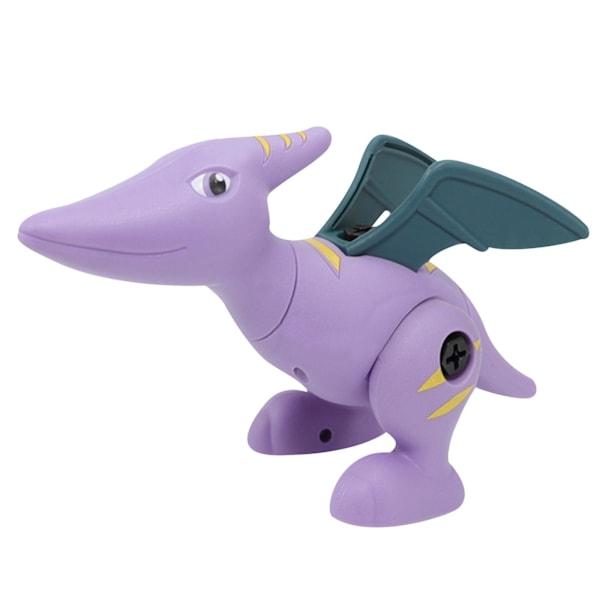 Dinosauruslelu Dino-lelu poranterällä DIY-opetuslelu työkaluilla lapsille Purple