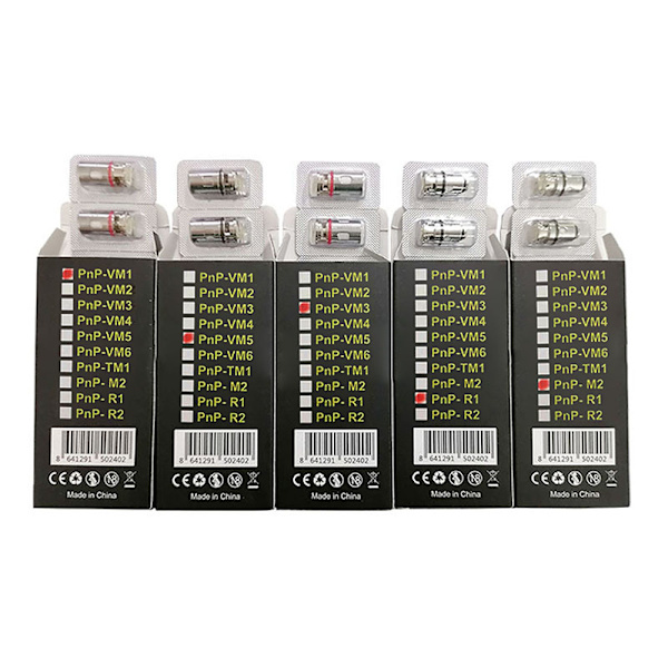 5 st/kartong Voopoo PNP Coil VM1/VM3/VM5/R1/M2 Atomizer ersättning PNP-VM1-0.3Ω PNP-VM3-0.45Ω