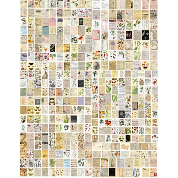 366 stk. Vintage Scrapbooking DIY Materialer Papir Pynt