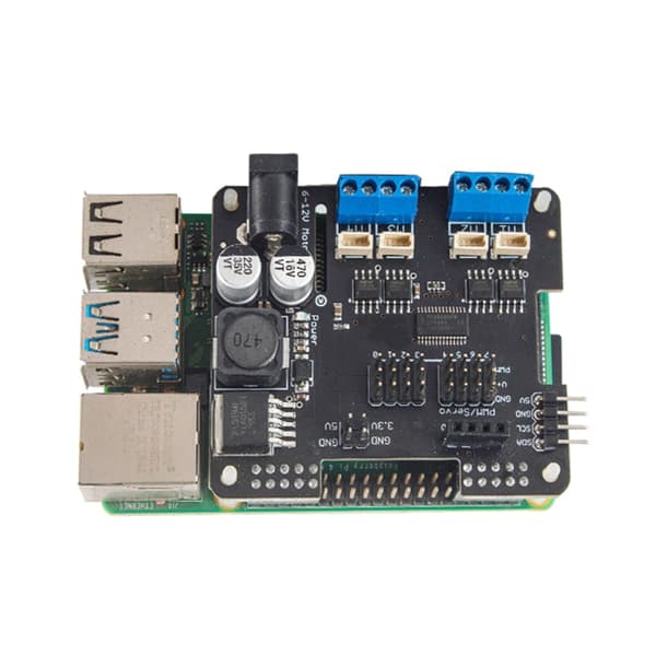 Motorstyring for Raspberry Pi med WIFI-fjernkontroll og flernivåutvidelse