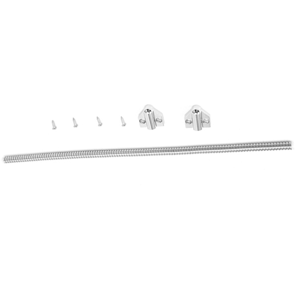 1 st 40 cm lång dörrögla med triangulära ändar för exponerad pluginstallation Skydda kabelkabel