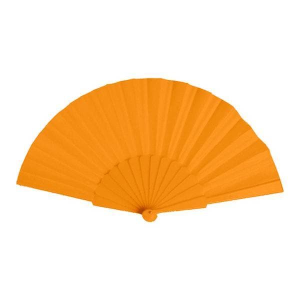 Plastik / Fjer Vifte - Vælg farve Orange Orange one size