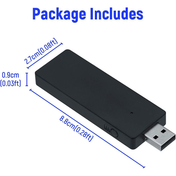 Xbox One Trådløs Mottakeradapter for Windows PC Kompatibel med Xbox One/Xbox One S/Xbox One S/Xbox One X/Xbox Elite 2 Kontroller