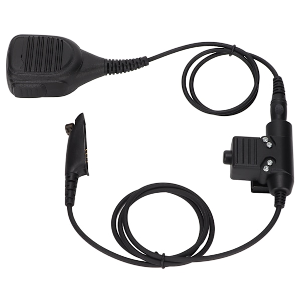7,1 mm handhållen mikrofon Plug and Play Walkie Talkie axelmikrofon med U94 PTT för MOTOROLA GP338 GP‑328 GP‑340 GP‑380