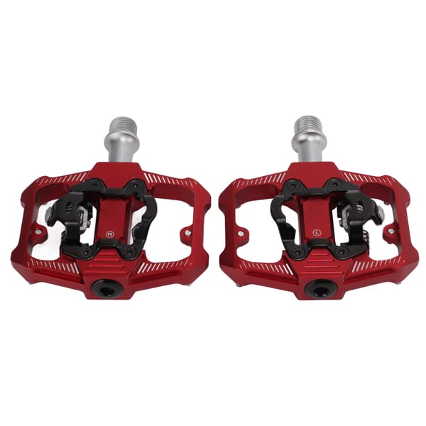 Dobbeltfunktion Cykelpedal Flade Clipless Klamper 3 Forseglede Lag MTB Cykelpedal Til SPDRed