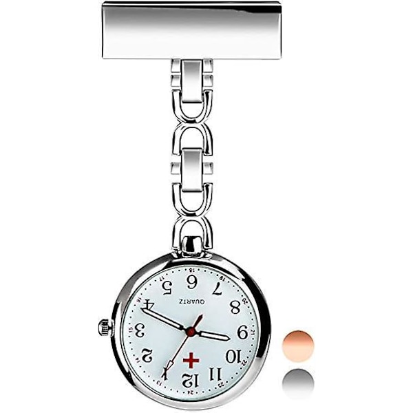 Medicinsk sygeplejerske broche ur - Quartz lommeur til læge, mor, far, mænd, kvinder, drenge og piger