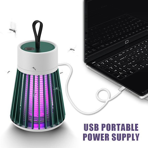 Hyttystenkarkotin Sääskiloukut Turvallinen Kotitalous Hyttysvalo Sopii hyttysiin ja lentäviin hyönteisiin harmaa grey rechargeable