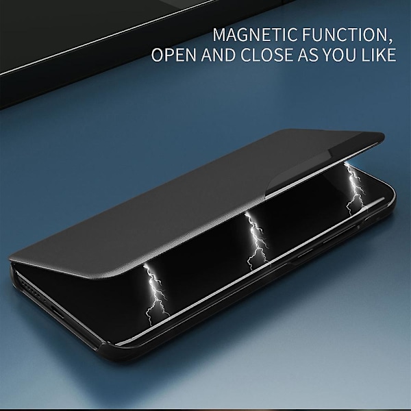 For Samsung Galaxy A53 5g Vindue Magnetisk Automatisk Lukking Anti-fall PU Lær Flip Folio Telefonveske Red