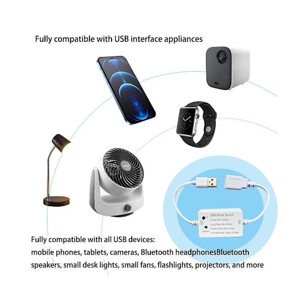 Usb Smart Switch Wifi Controller Universal Breaker Timer Smart Life For Usb Devices For Alexa G
