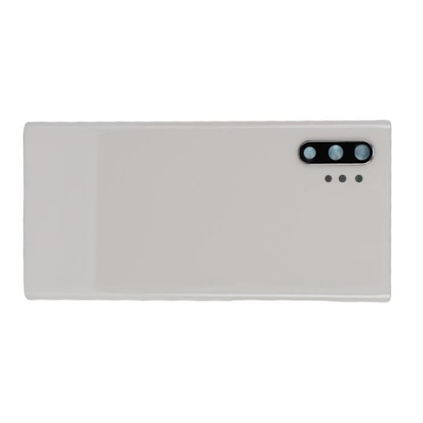 HURRISE Glass Back Case för Galaxy Note 10+ Plus Bakre Glas Skyddande Hus Dörr GPS Paket Vit