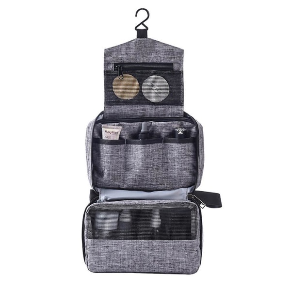 Organizer tasker rejse rejse kosmetik taske kosmetik holder taske rejsetaske rejse badeværelse organizer M grå Grey 24.5*13cm