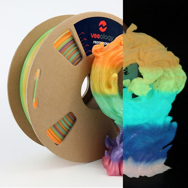 Valaiseva 3D-tulostin filamentti PLA 3D-tulostuskaapeli VALKOINEN