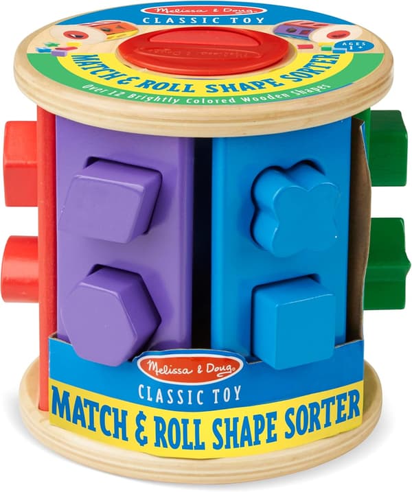 Melissa & Doug Match and Roll FormSorter - Klassisk Treleketøy
