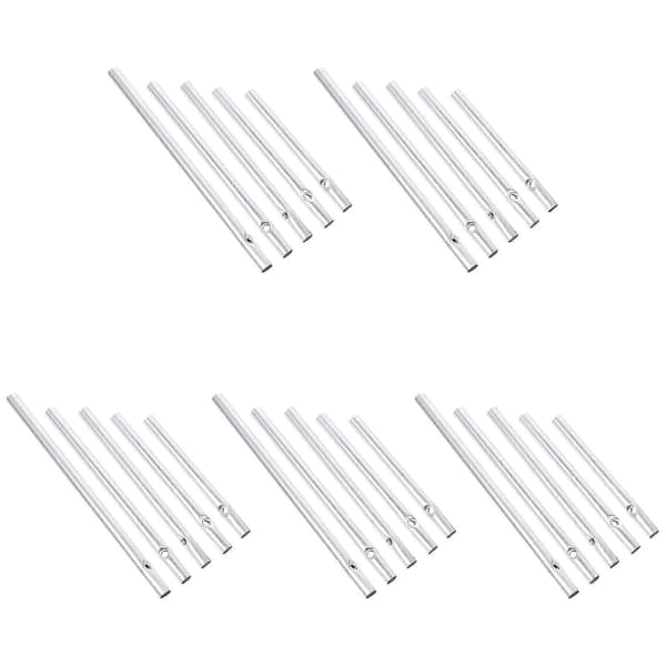 25 st Aluminium Vindspelsrör Vindspelsaccessoarer Aluminiumrör
