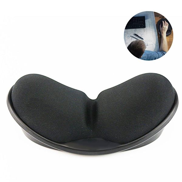 Håndledsstøtte i memory foam til mus og tastatur, skridsikker