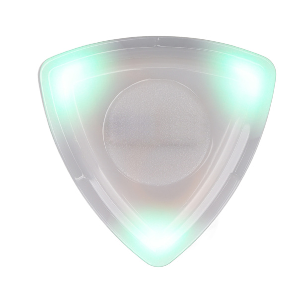 Glødende guitarplektrum med LED-lys med høj følsomhed Guitarplektrum udskiftning med grønt batteri Green