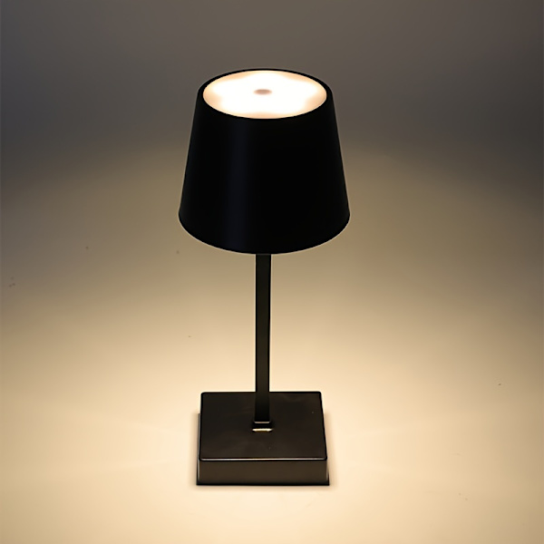 1 stk. Ambient bordlampe, trådløs genopladelig bordlampe, retro natlampe, dæmpbar bordlampe Black 1pc