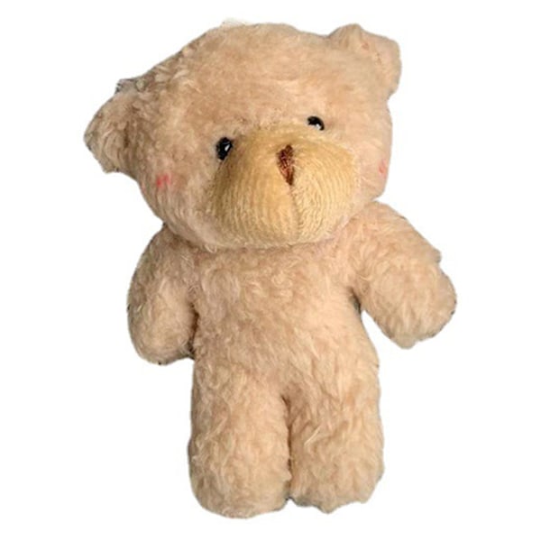 Blush Bear Vedhæng Sød Mini Bjørn Dukke Plys Nøglering Rygsæks Dekorationer Håndtaske Tilbehør Børnegave Goodie Bag Fyld