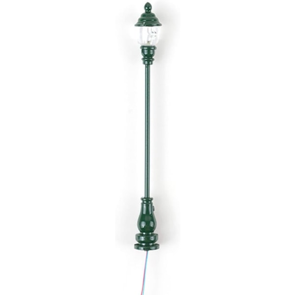 pcs Model Have Lys Fe Lamper Tog Jernbane Tog Lamper Stang Lampe Stang Landsby Dukkehus Gadelys Modeller Mikro Landskab Lys