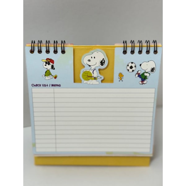 Snoopy 2024 WFH Skrivebords Kalender Dagbok Julegave Sjarmerende 2 pcs