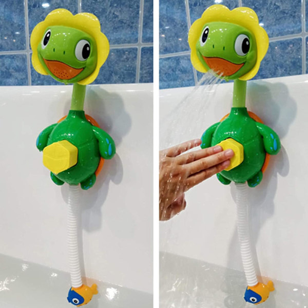 Lille Bado Skildpadde Baby Badelegetøj Spray Badekar Springvand Legetøj til Børn Hånd