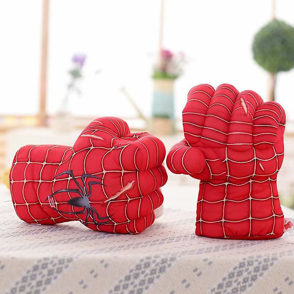 Avengers Superhelte Plys Big Fists Handsker Blød Legetøj Cosplay Kostume Gave til Børn Hulk About A Pair Of