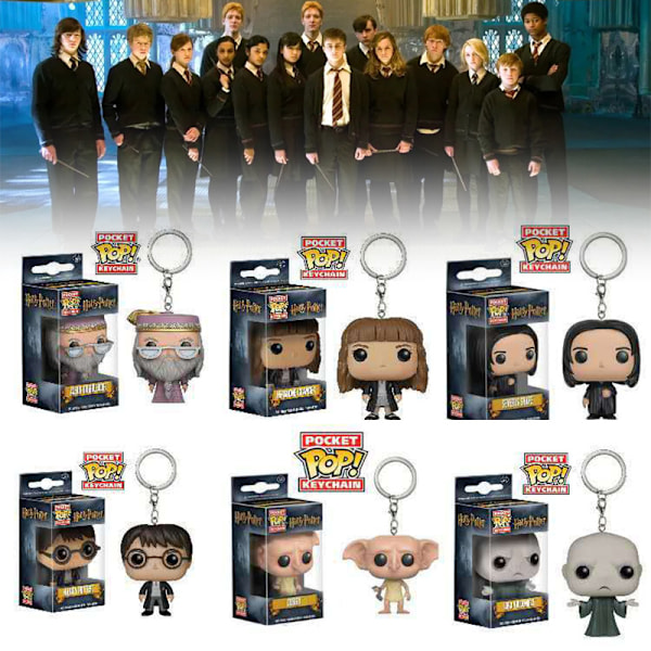 Harry Potter Nyckelring Moive Figurine Samlarobjekt Cartoon Väska Nyckelring Hänge Väska Prydnad Present Snape