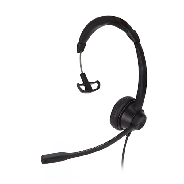 Enkelt øretelefon headset støjreduktion lydstyrkejustering mute USB erhvervsheadset med mikrofon sort H390‑ USB‑1