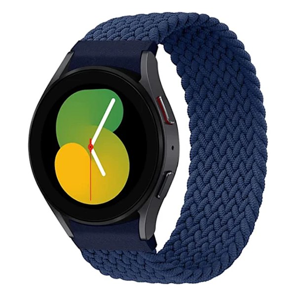 No Gaps Band för Samsung Galaxy Watch 4/5/6 44mm 40mm 4 classic 46mm Flätad soloögla correa Armband Galaxy 5 Pro 45mm rem Atlantic Blue Atlantic Blue XS