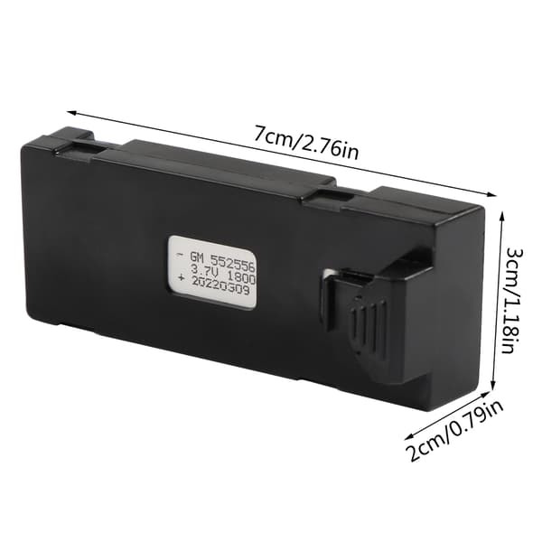 3.7V 1800mAh litiumakku RC-lennokkien lentoakut E88/E88PRO/E88MAX/E525/E99/E99PRO/P1/P5PRO:lle