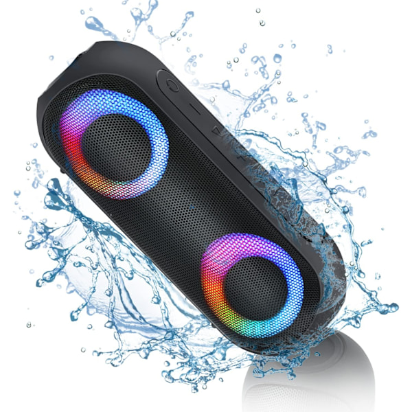 Bluetooth Speaker, Portable Speaker Bluetooth Wireless (100ft Range), with 30W Loud Stereo Sound, IPX7 Waterproof Shower Speaker