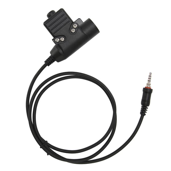 Walkie Talkie Headset Adapter Trycktyp Kompakt Säker Anslutning för Yaesu Vertex VX-6R VX-7R VX-6E VX-7E