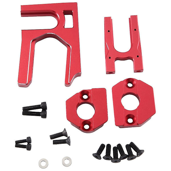 För Arrma 1/7 Mojave Infraction 1/8 Kraton Outcast Exb 6s Metall Center Mount + Motor Mount Röd