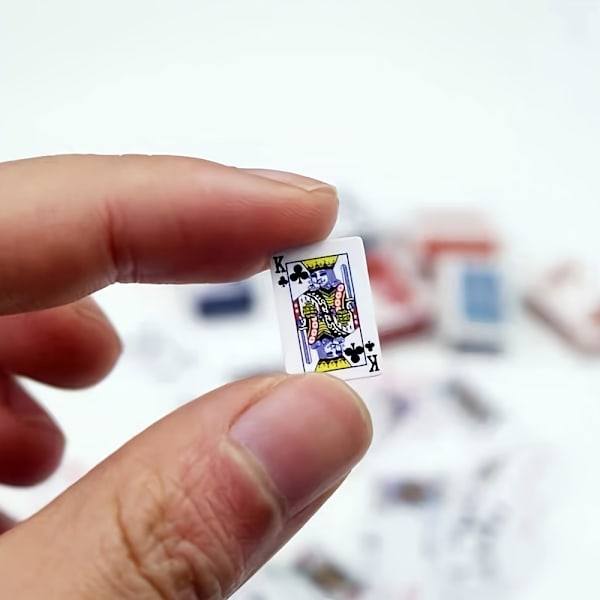 Super Mini Pienet Pelikortit, Kynnen Peite Koko Spoof Söpö Hauska Tasku Pelikortit 1 Set