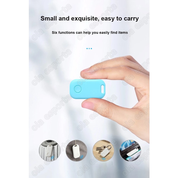 Bluetooth GPS Tracker Smart Finder Nyckel Sök GPS Tracker Barn Positionering Husdjur Tracker Pk AirTag för Ios Android white