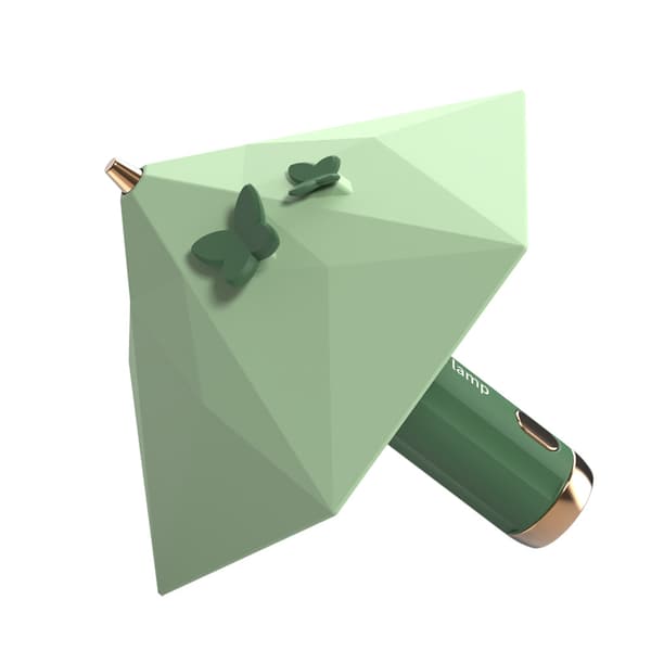 Paraply LED Leselys med Magnetisk Absorpsjon, Diamantparaply (Grå) Diamond Umbrella (Grey)