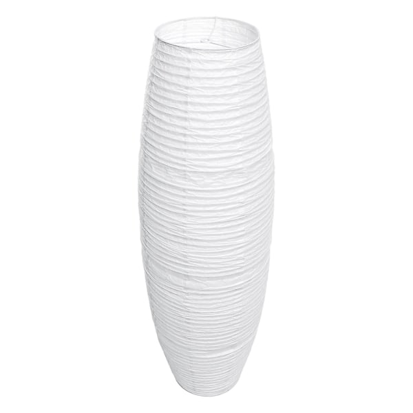 1 stk Papir Lampskærm Sengelampe Skærm Soveværelse Lampskærm Gulvstående Lys Skærm Til Hjem Hotel Hvid White 130X32cm