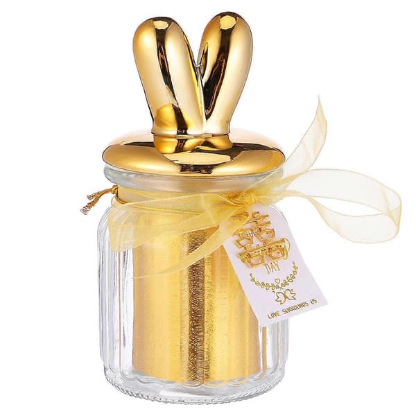 Vacker Burk Bröllopsgåva Guld 7,9x7,9x14 cm 1Set{h} Golden 8x8x14
