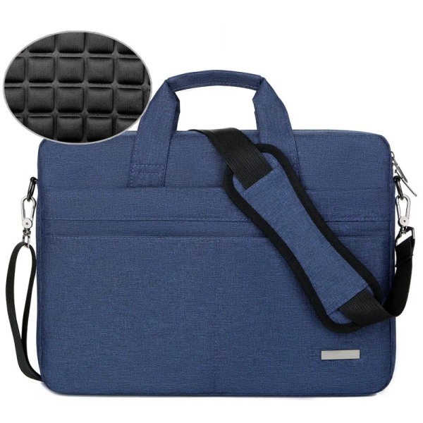 Laptop bag case Shoulder handbag Notebook bag Briefcases for 13.3 14 15.6 17.3 inch Macbook Air Pro HP Huawei Asus Dell Model2-blue