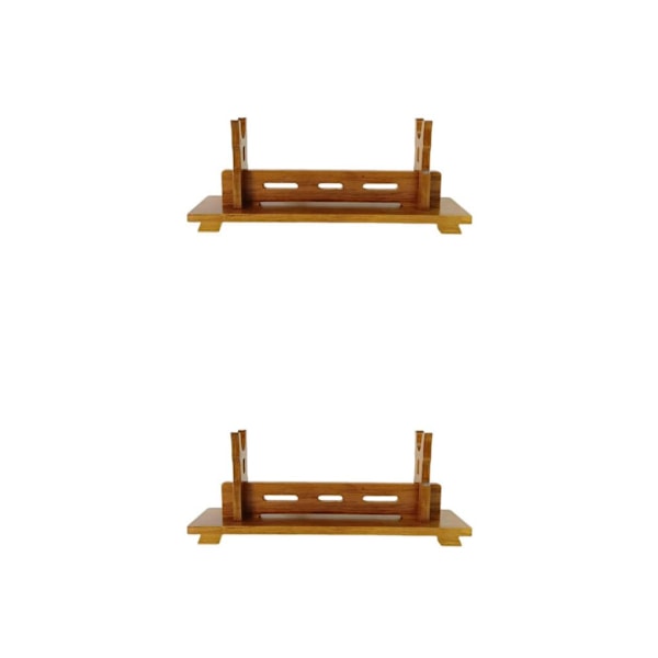 1/2 tre stativholder for Samurai Display Elegant og robust Lysebrun 1 lag Light Brown 1 Layer 2PCS