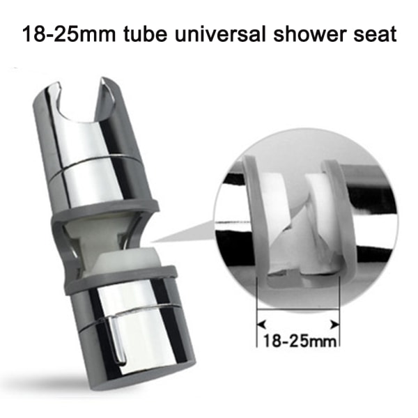 Handduschhållare 18-25 mm justerbar duschhållare Dusch Grey