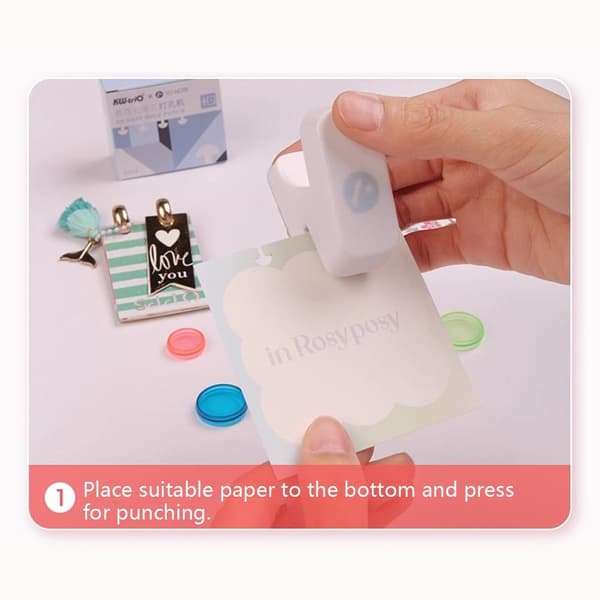 Sopphulltang Sopphulltang Disk Ringbinding Cutter Hvit White Single Hole-Single Hole