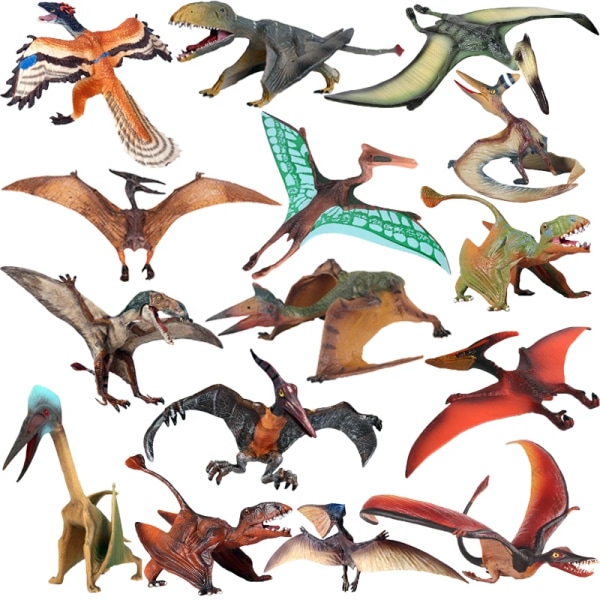 Hot Jurassic World Flygende Dinosaur Figur Dyremodell Pterosaur Pterodactyl Archeopteryx Actionfigur Barn Leker Gaver