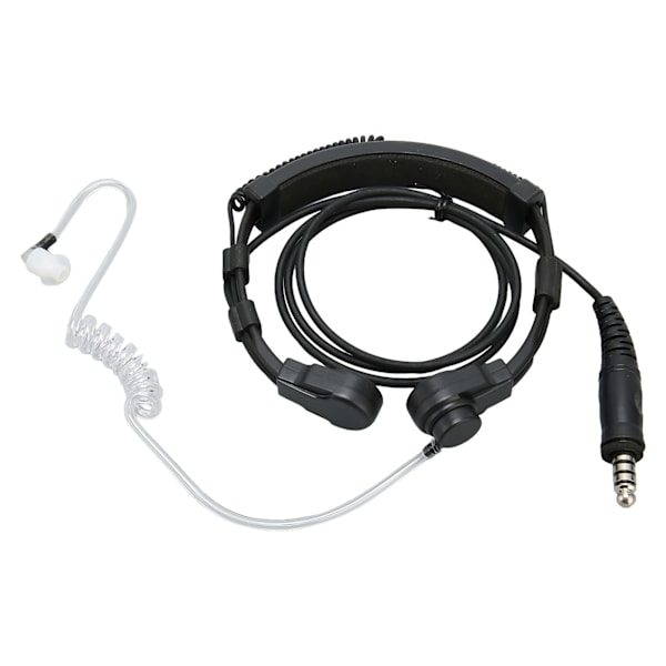 Halsmikrofon Hörlurar Transparent Akustisk Slang Walkie Talkie Hörlurar Headset med U94 PTT för Motorola T5000